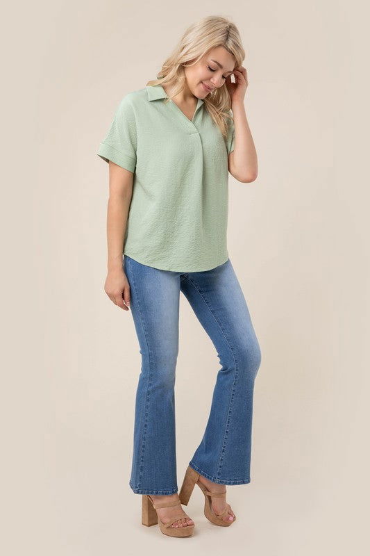 Shirt collared blouse - Hassle Free Cart