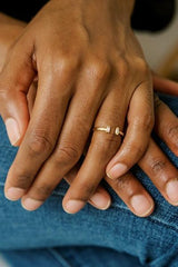 Stevie Adjustable Baguette Ring - Hassle Free Cart