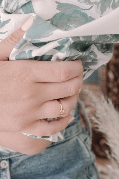 Stevie Adjustable Baguette Ring - Hassle Free Cart