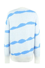 Striped Round Neck Dropped Shoulder Sweater | Hassle Free Cart