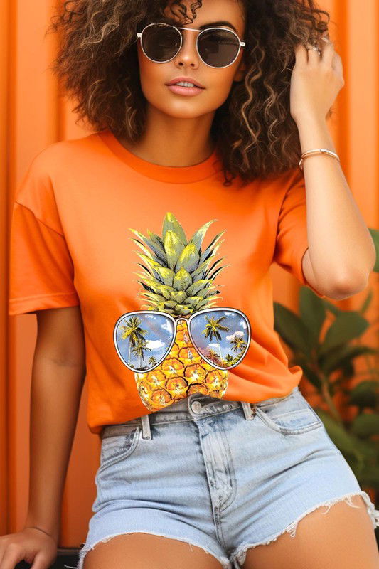 Summer Pineapple Graphic T Shirts - Hassle Free Cart