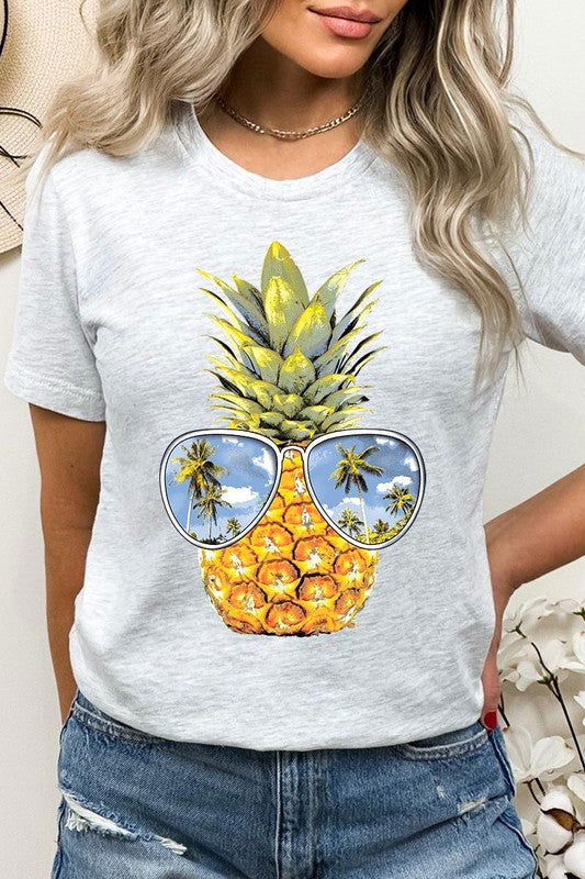 Summer Pineapple Graphic T Shirts - Hassle Free Cart