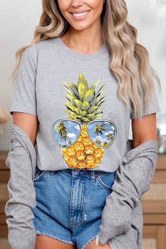 Summer Pineapple Graphic T Shirts - Hassle Free Cart