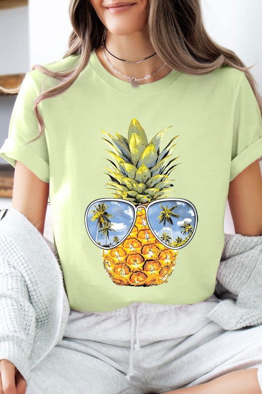 Summer Pineapple Graphic T Shirts - Hassle Free Cart