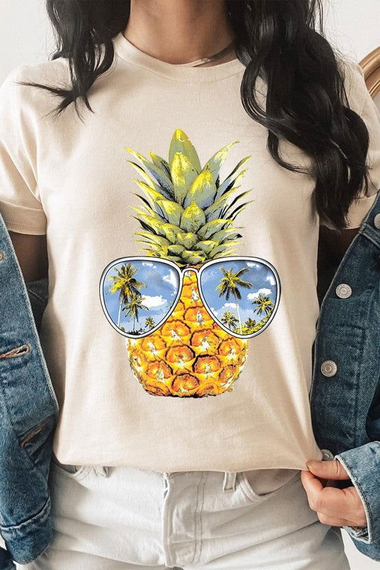 Summer Pineapple Graphic T Shirts - Hassle Free Cart