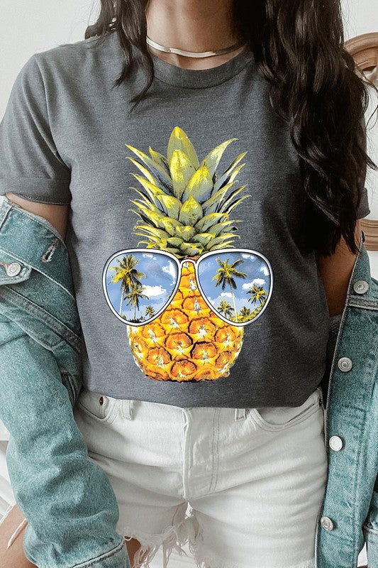 Summer Pineapple Graphic T Shirts - Hassle Free Cart