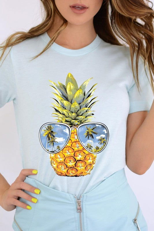 Summer Pineapple Graphic T Shirts - Hassle Free Cart