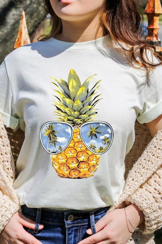 Summer Pineapple Graphic T Shirts - Hassle Free Cart