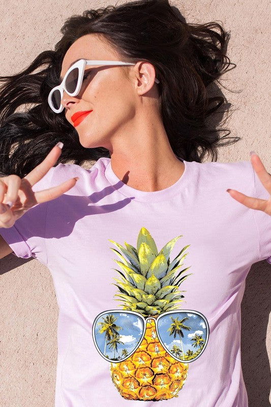 Summer Pineapple Graphic T Shirts - Hassle Free Cart