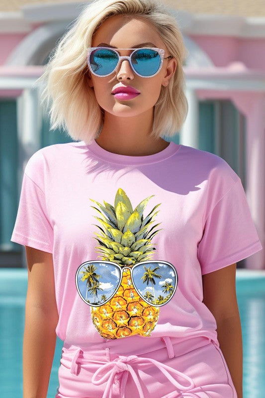 Summer Pineapple Graphic T Shirts - Hassle Free Cart