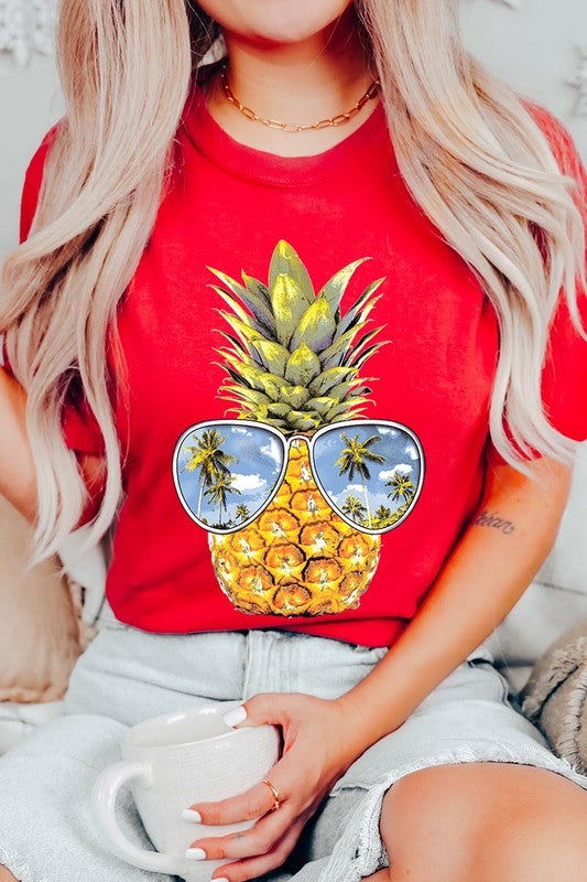 Summer Pineapple Graphic T Shirts - Hassle Free Cart