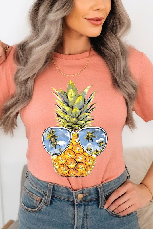 Summer Pineapple Graphic T Shirts - Hassle Free Cart