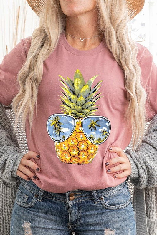 Summer Pineapple Graphic T Shirts - Hassle Free Cart