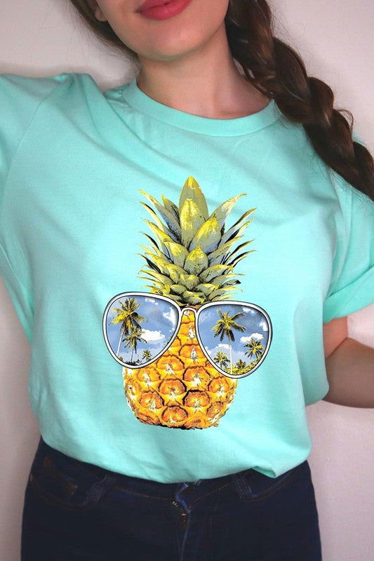 Summer Pineapple Graphic T Shirts - Hassle Free Cart