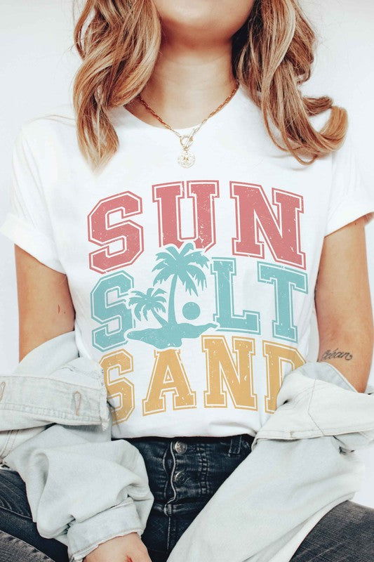 Sun Salt Sand Graphic T-SHIRT - Hassle Free Cart