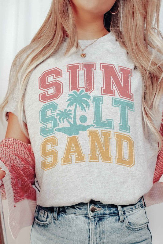 Sun Salt Sand Graphic T-SHIRT - Hassle Free Cart