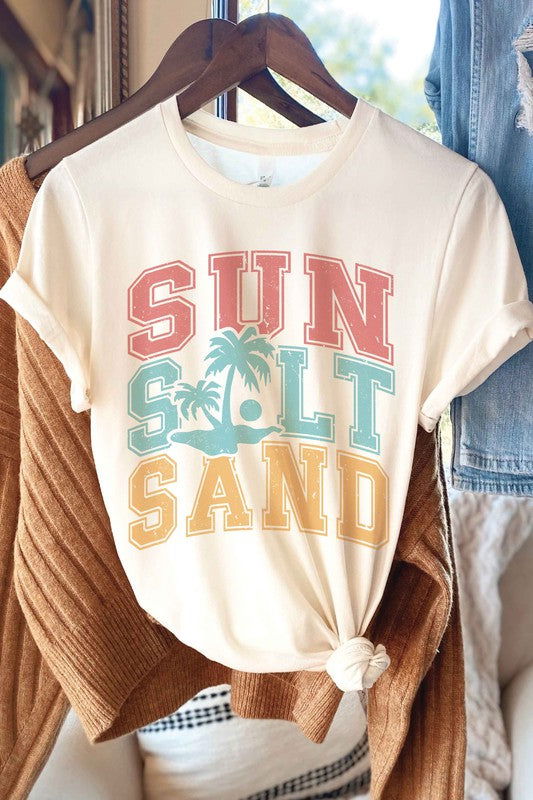 Sun Salt Sand Graphic T-SHIRT - Hassle Free Cart