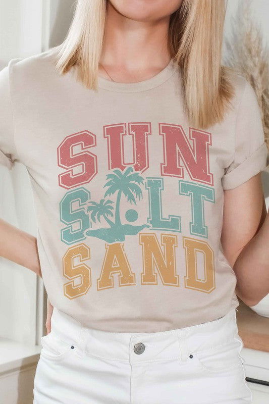 Sun Salt Sand Graphic T-SHIRT - Hassle Free Cart