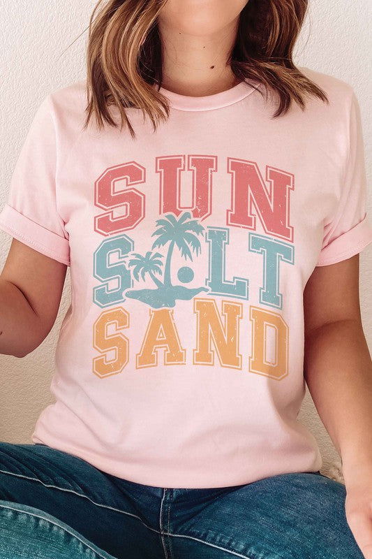 Sun Salt Sand Graphic T-SHIRT - Hassle Free Cart