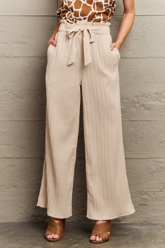 Tie Waist Long Pants | Hassle Free Cart