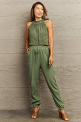 Tie Waist Long Pants with Pocket | Hassle Free Cart