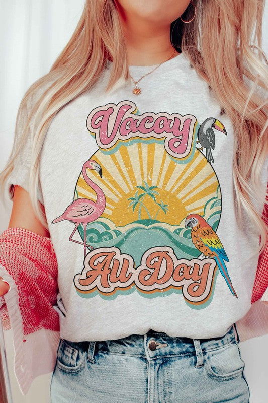 Vacay All Day Graphic T-Shirt - Hassle Free Cart