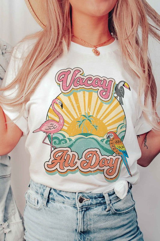 Vacay All Day Graphic T-Shirt - Hassle Free Cart