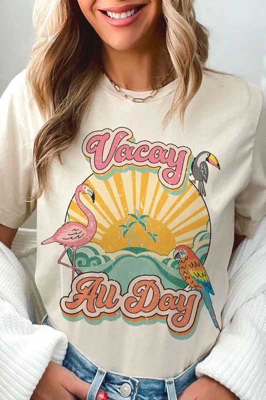 Vacay All Day Graphic T-Shirt - Hassle Free Cart