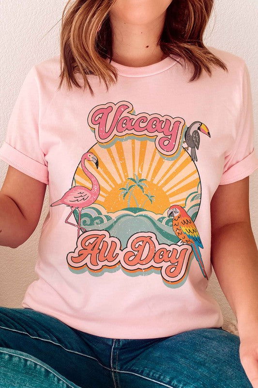 Vacay All Day Graphic T-Shirt - Hassle Free Cart