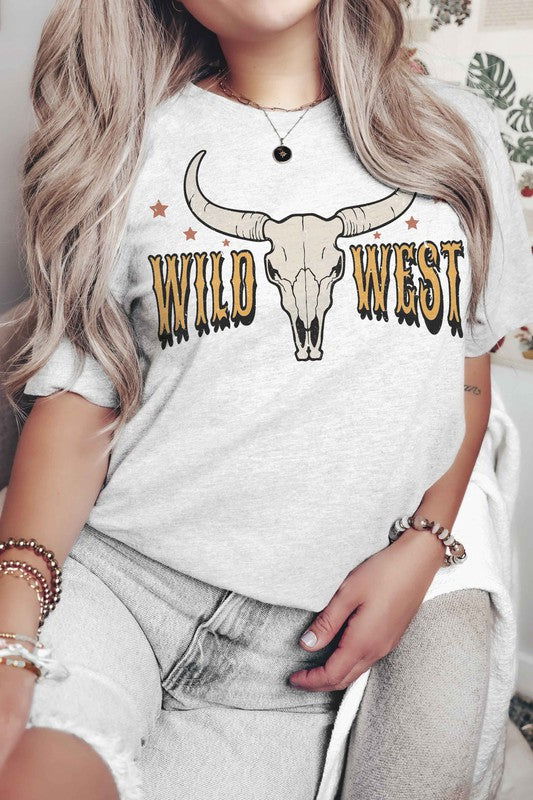 WILD WEST LONGHORN Graphic T-Shirt - Hassle Free Cart