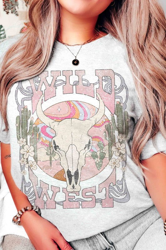 WILD WEST LONGHORN Graphic Tee - Hassle Free Cart