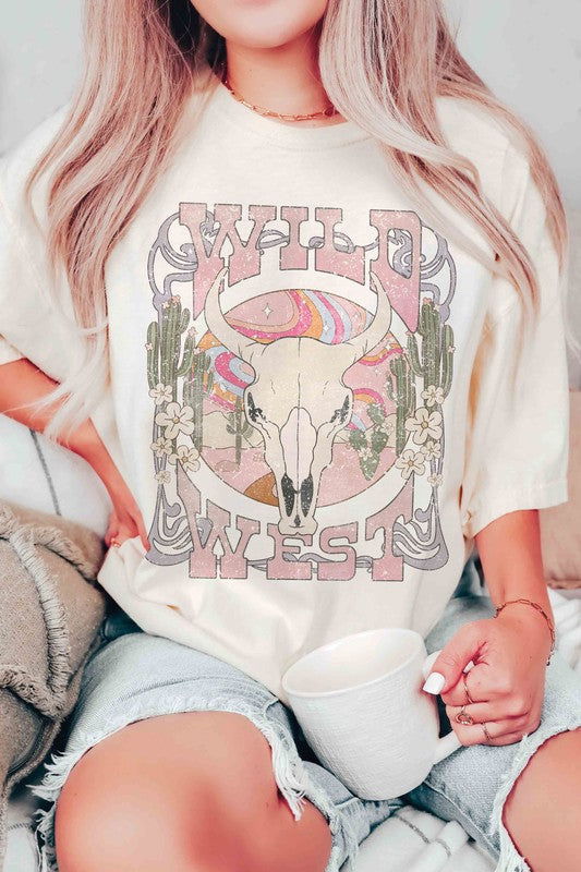 WILD WEST LONGHORN Graphic Tee - Hassle Free Cart