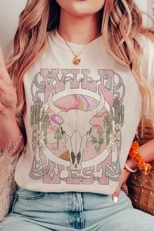 WILD WEST LONGHORN Graphic Tee - Hassle Free Cart