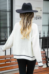 Waffle Knit V-Neck Cardigan with Pocket | Hassle Free Cart