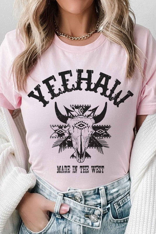 YEEHAW AZTEC LONGHORN Graphic Tee - Hassle Free Cart