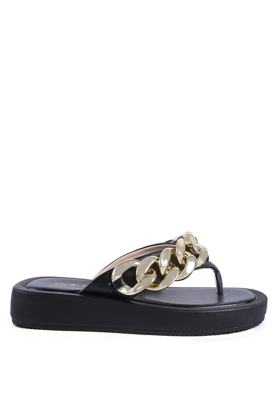 Zing Link Chain Thong Flats - Hassle Free Cart