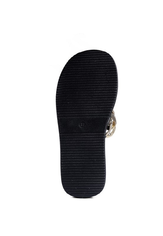 Zing Link Chain Thong Flats - Hassle Free Cart