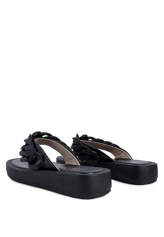 Zing Link Chain Thong Flats - Hassle Free Cart