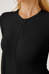 Zip Up Long Sleeve Bodysuit | Hassle Free Cart