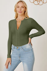 Zip Up Long Sleeve Bodysuit | Hassle Free Cart