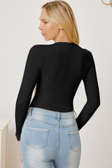 Zip Up Long Sleeve Bodysuit | Hassle Free Cart