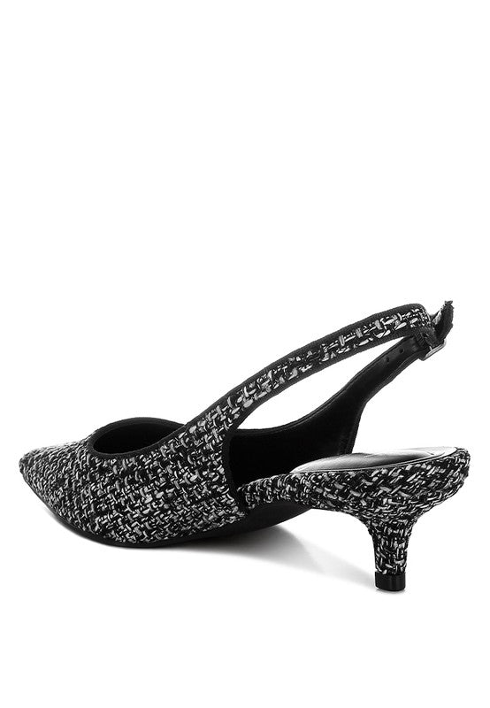 Zehra Boucle Slingback Pumps