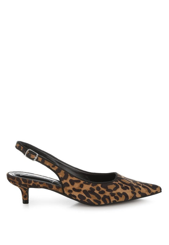 Jahzara Slingback Kitten Heel Sandals