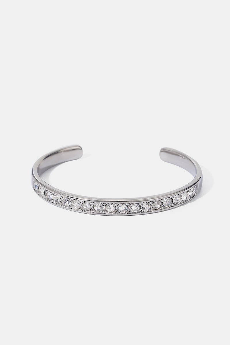 Stainless Steel Inlaid Zircon Bracelet