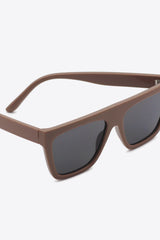 Women's Polycarbonate Wayfarer Brown Sunglasses