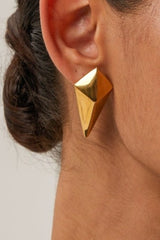 18K Gold-Plated Stainless Steel Geometric Earrings