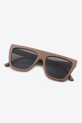 Women's Polycarbonate Wayfarer Brown Sunglasses